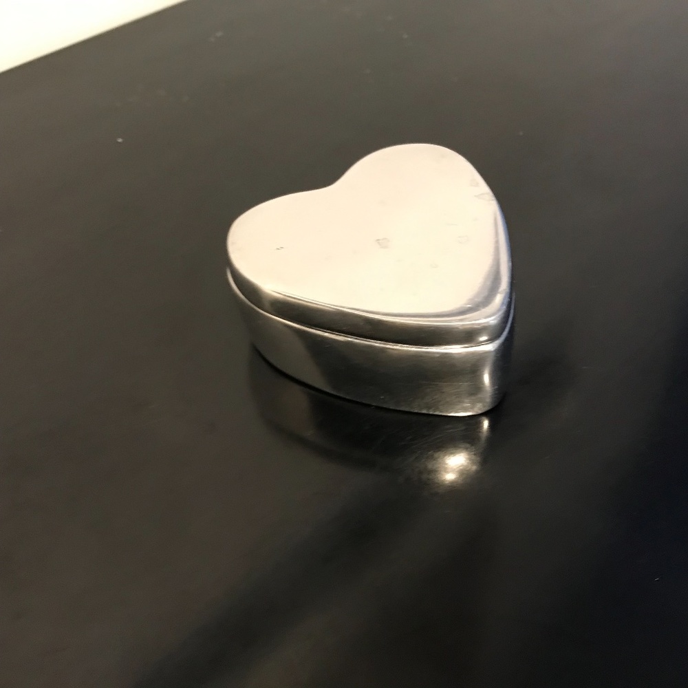 Polished Pewter Holland Boone Heart Box